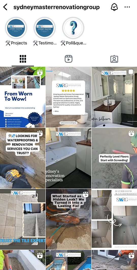 Sydney Master Renovation Group IG Sydney Master Renovation Group IG Profile